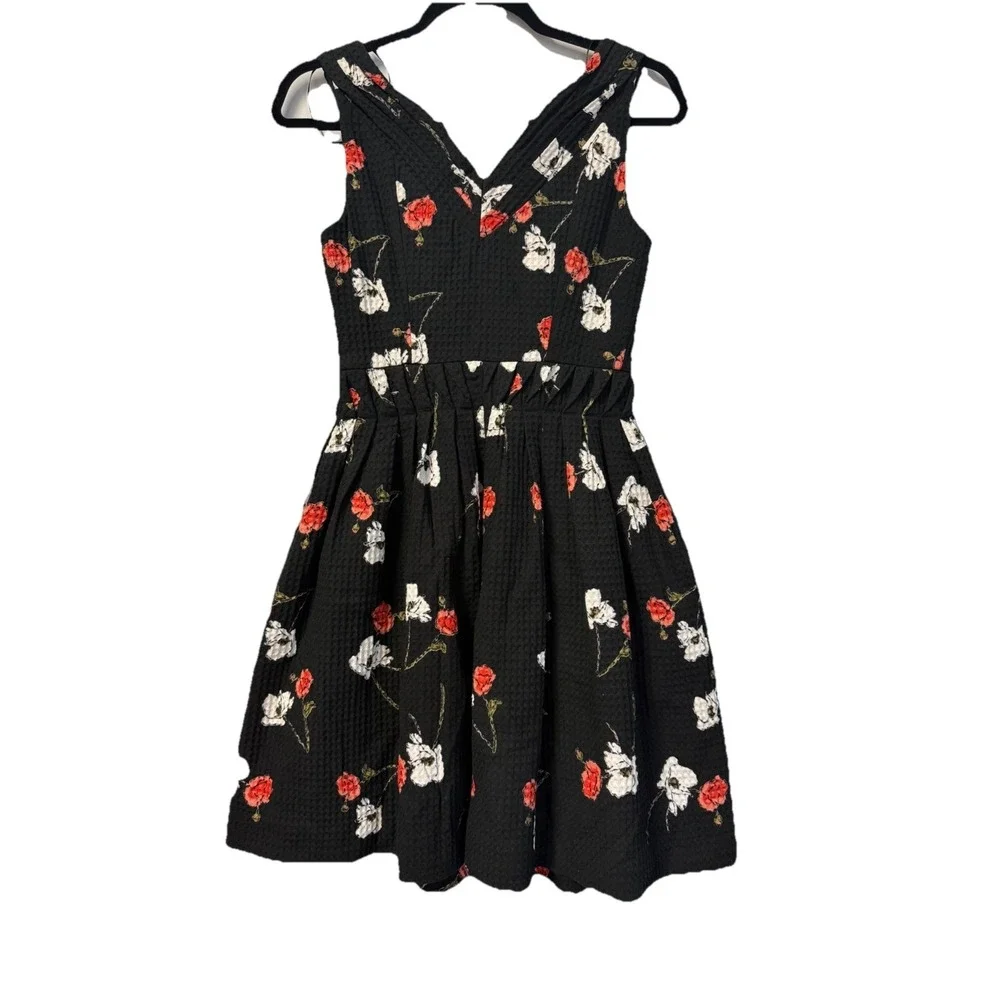 Kate Moss TopShop Floral Romance Seersucker Mini Dress Sz 0 Elegant Charm